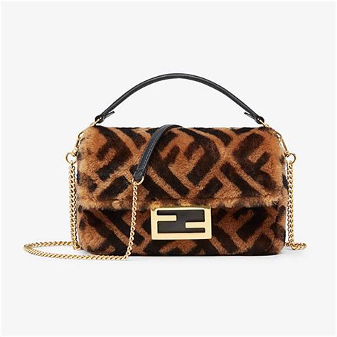 fendi mini baguette sheepskin|Fendi handbags.